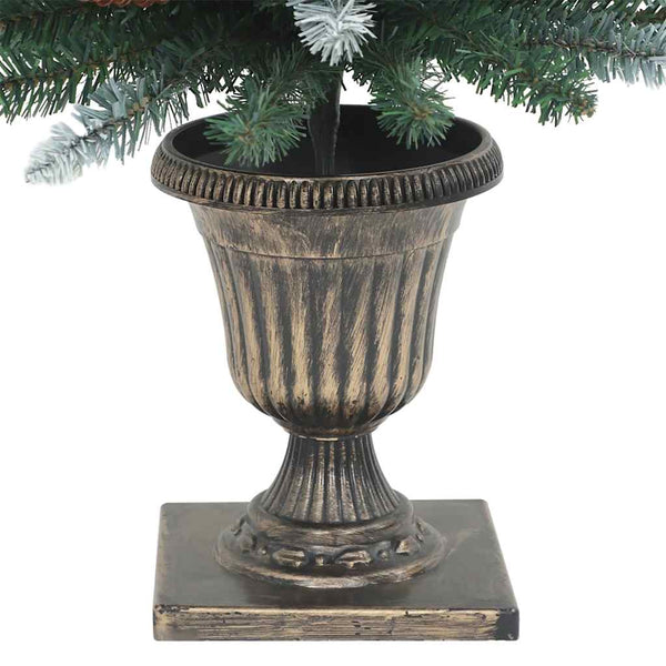 2er-Set LED-Weihnachtsbäume, Grün/Weiß, 120 cm