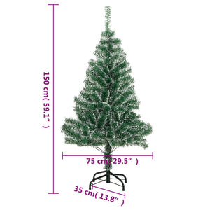 Beschneiter künstlicher Weihnachtsbaum, 150cm