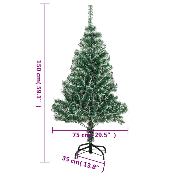 Beschneiter künstlicher Weihnachtsbaum, 150cm