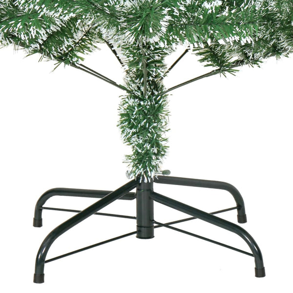 vidaXL Sapin de Noël artificiel floqué vert 180 cm