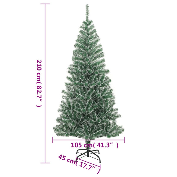 Beschneiter künstlicher Weihnachtsbaum, 210 cm