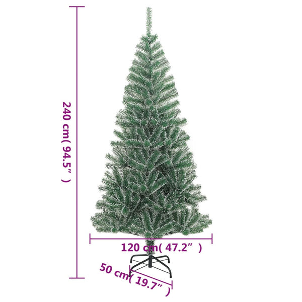 Beschneiter künstlicher Weihnachtsbaum, 240 cm
