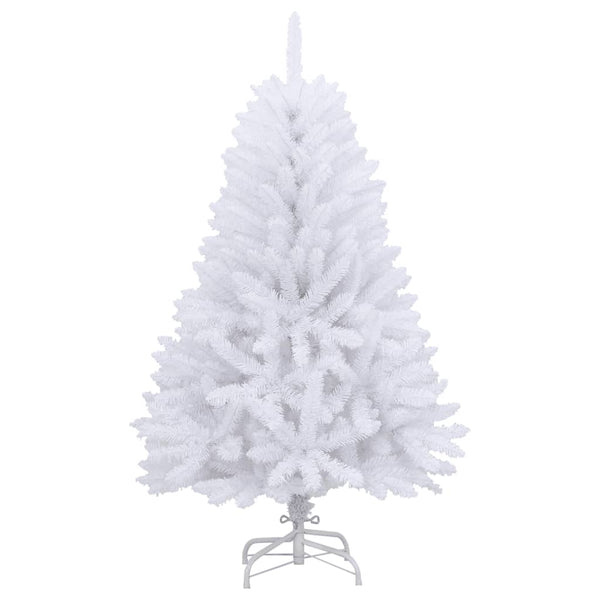 vidaXL Sapin de Noël artificiel pliable avec support blanc 150 cm