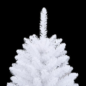 vidaXL Sapin de Noël artificiel pliable avec support blanc 150 cm