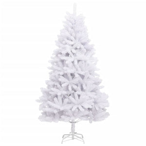 vidaXL Sapin de Noël Artificiel Pliable avec Support Blanc 180 cm