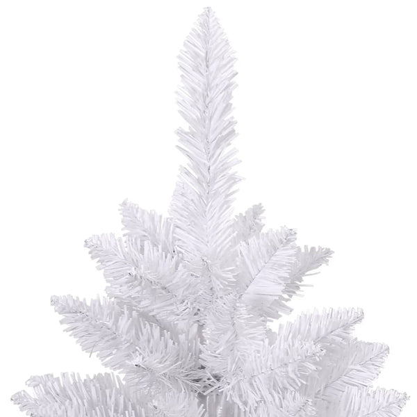 vidaXL Sapin de Noël Artificiel Pliable avec Support Blanc 180 cm