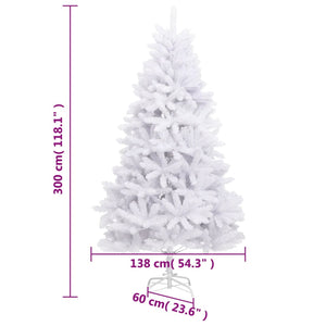 Weihnachtsbaum Künstlich Klappbar Weiß 300cm
