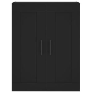 Wandschränke Schwarz Holzwerkstoff, 2er-Set
