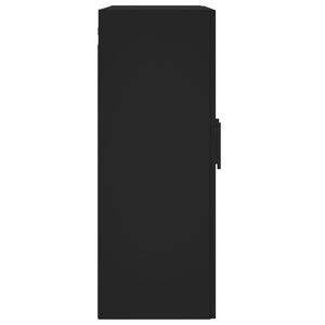 Wandschränke Schwarz Holzwerkstoff, 2er-Set