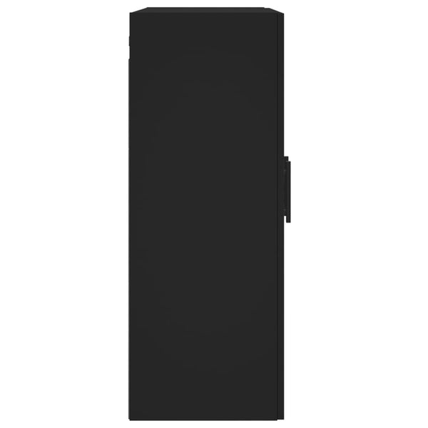 Wandschränke Schwarz Holzwerkstoff, 2er-Set