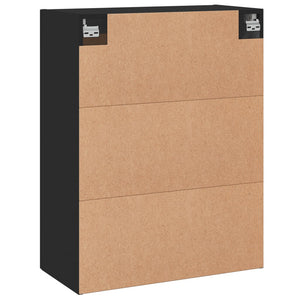 Wandschränke Schwarz Holzwerkstoff, 2er-Set