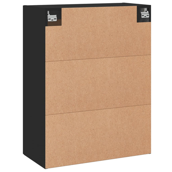 Wandschränke Schwarz Holzwerkstoff, 2er-Set