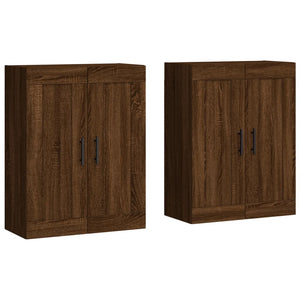 Wandschränke Braun Eichen-Optik 2er Set
