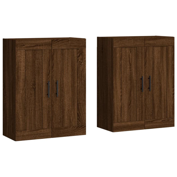 Wandschränke Braun Eichen-Optik 2er Set