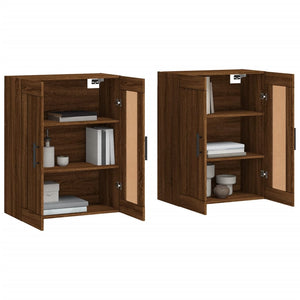 Wandschränke Braun Eichen-Optik 2er Set