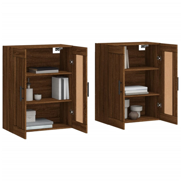 Wandschränke Braun Eichen-Optik 2er Set