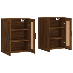 Wandschränke Braun Eichen-Optik 2er Set