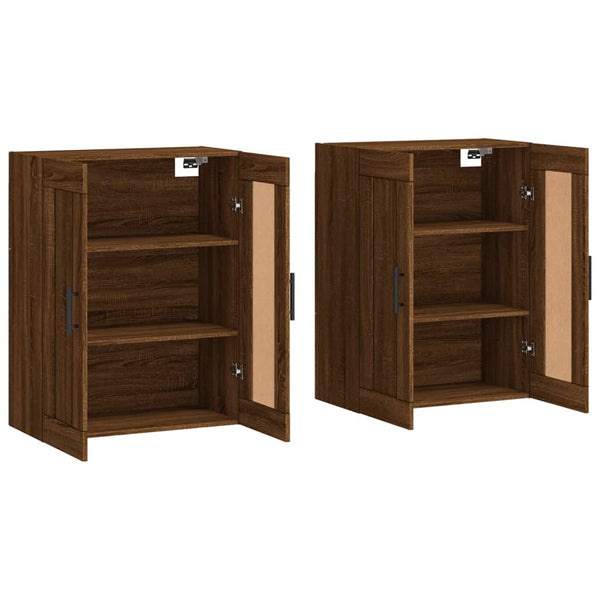 Wandschränke Braun Eichen-Optik 2er Set