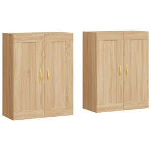 vidaXL Armoires murales 2 pcs Chêne Sonoma Aggloméré