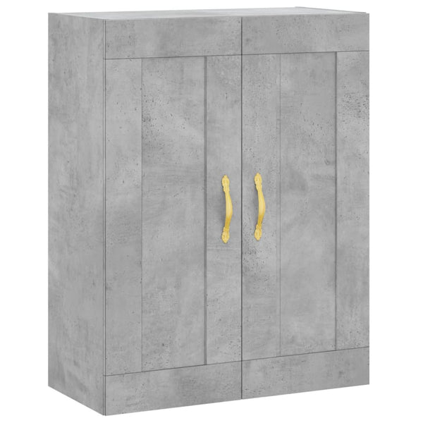 vidaXL Armoires murales 2 pcs Gris béton Aggloméré