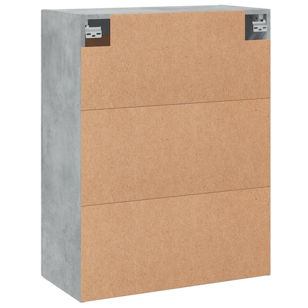 vidaXL Armoires murales 2 pcs Gris béton Aggloméré