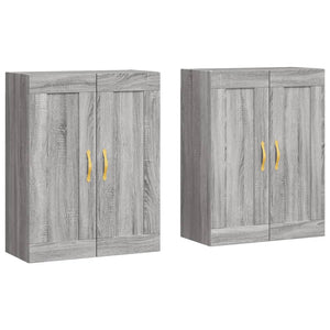 Wandschränke 2er Set Grau Sonoma