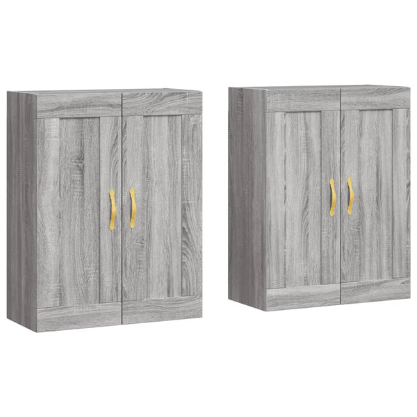 Wandschränke 2er Set Grau Sonoma