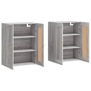 Wandschränke 2er Set Grau Sonoma