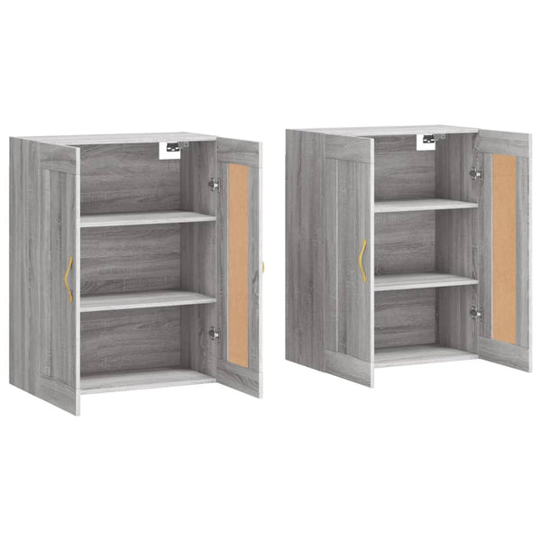 Wandschränke 2er Set Grau Sonoma