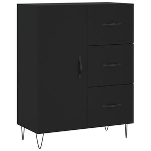 Highboard Schwarz 69,5x34x180 cm