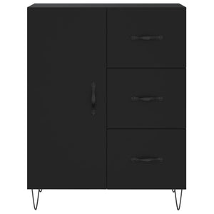 Highboard Schwarz 69,5x34x180 cm