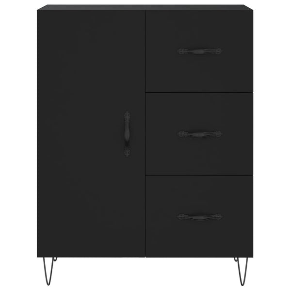 Highboard Schwarz 69,5x34x180 cm