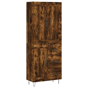Highboard Räuchereiche 69,5x34x180 cm