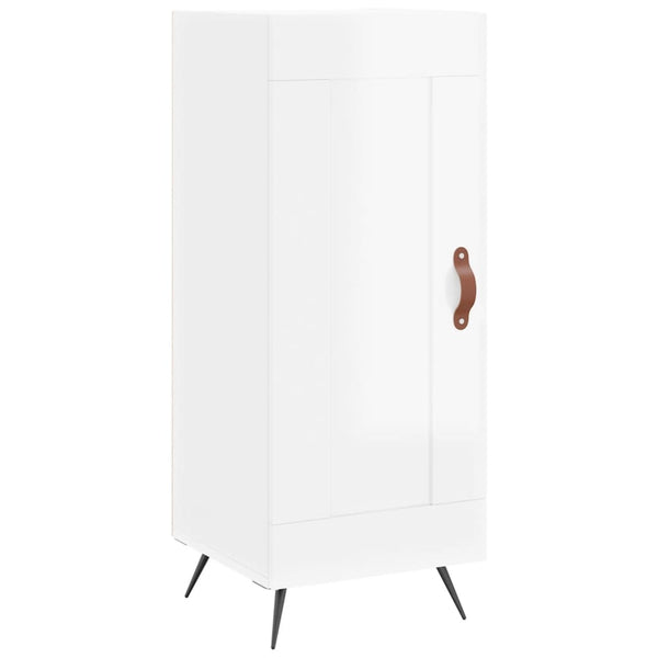 Highboard Weiß Hochglanz 34,5x34x180 cm