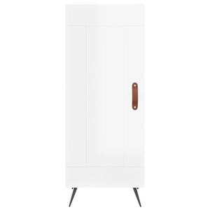 Highboard Weiß Hochglanz 34,5x34x180 cm