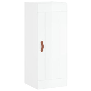 Highboard Weiß Hochglanz 34,5x34x180 cm