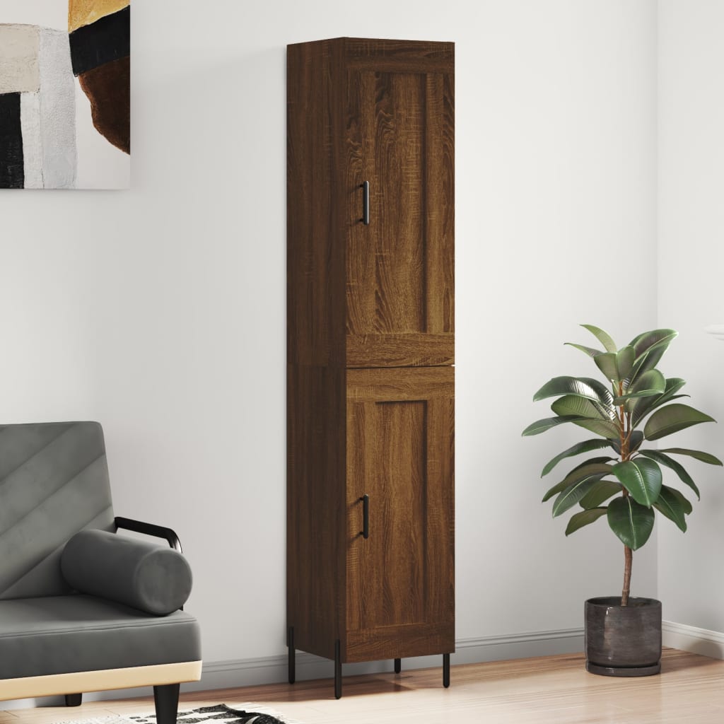 Highboard Braun Eichen-Optik 180 cm