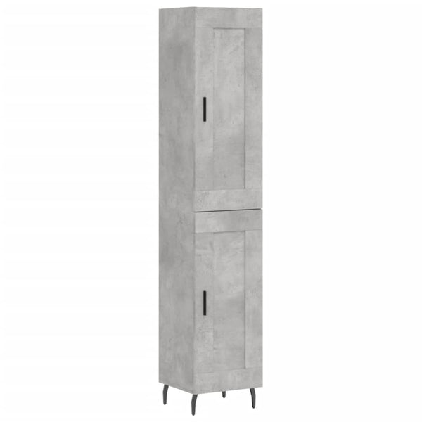 Highboard Betongrau 180 cm Holzwerkstoff