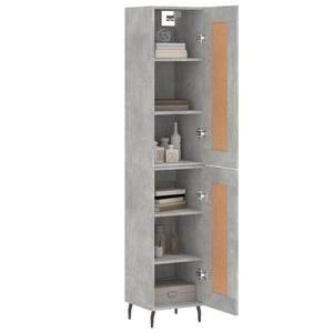 Highboard Betongrau 180 cm Holzwerkstoff