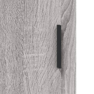vidaXL Highboard gris Sonoma 34,5x34x180 cm Aggloméré