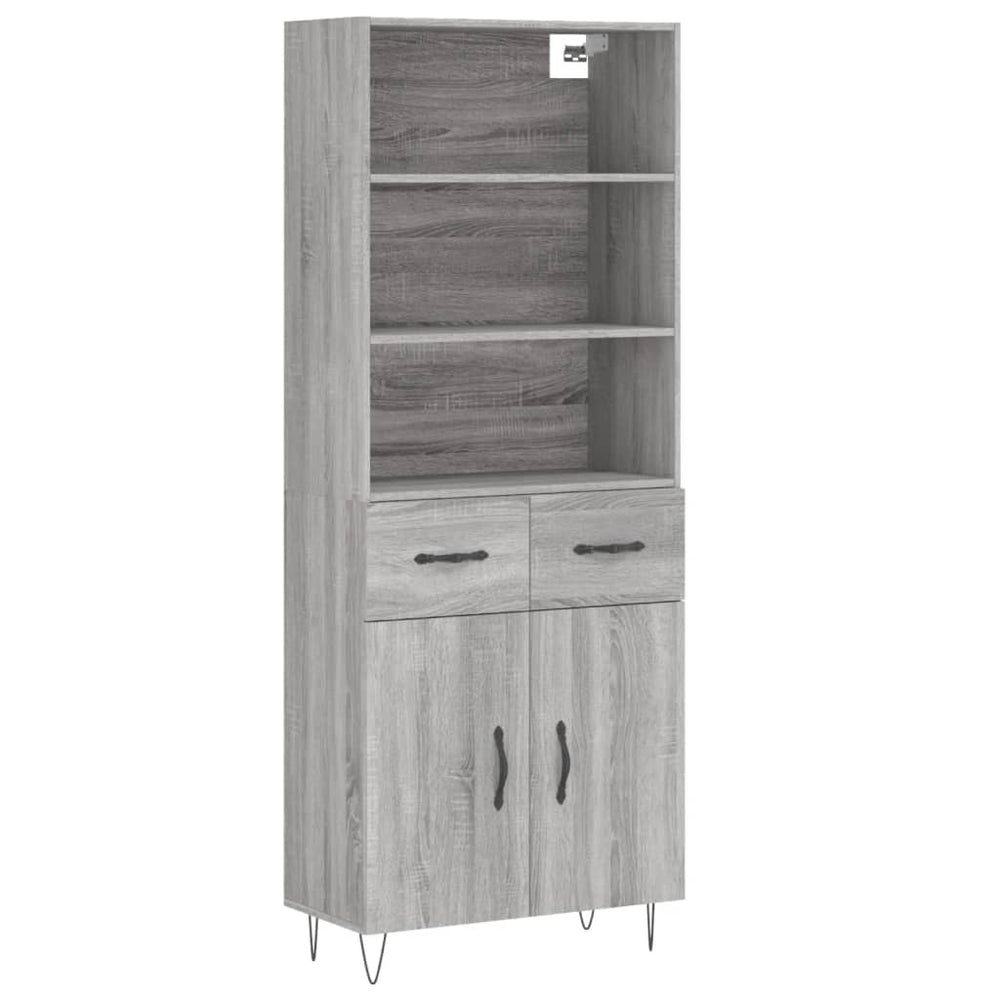 Highboard Grau Sonoma 180 cm