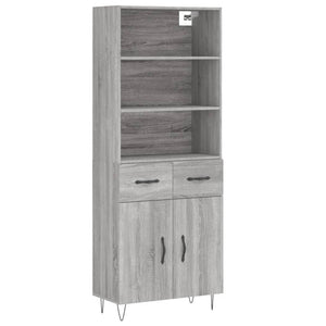Highboard Grau Sonoma 180 cm