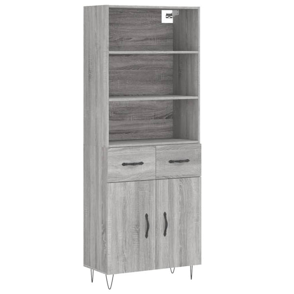Highboard Grau Sonoma 180 cm