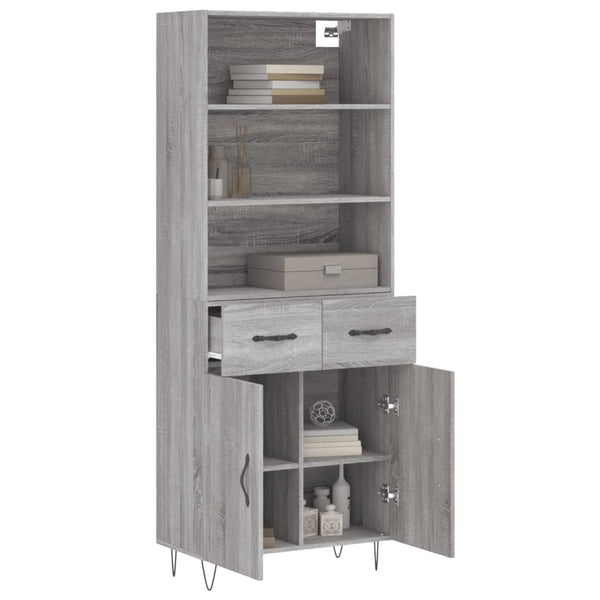 Highboard Grau Sonoma 180 cm