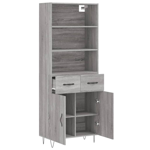 Highboard Grau Sonoma 180 cm