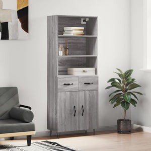 Highboard Grau Sonoma 180 cm