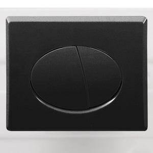 Wand-WC Spülrandlos mit Unterputz-Spülkasten Schwarz
