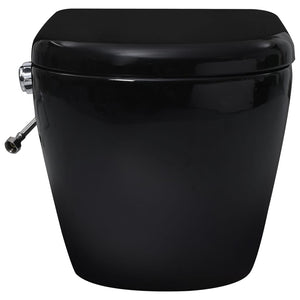 Wand-WC Spülrandlos mit Unterputz-Spülkasten Schwarz