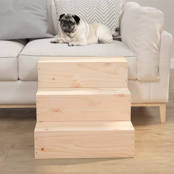 Haustiertreppe aus Kiefernholz, 40 cm