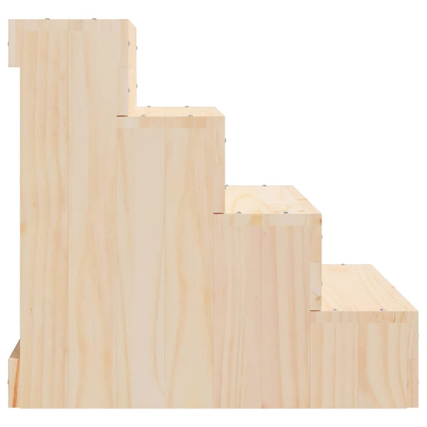 Haustiertreppe aus Kiefernholz, 40x49x47 cm